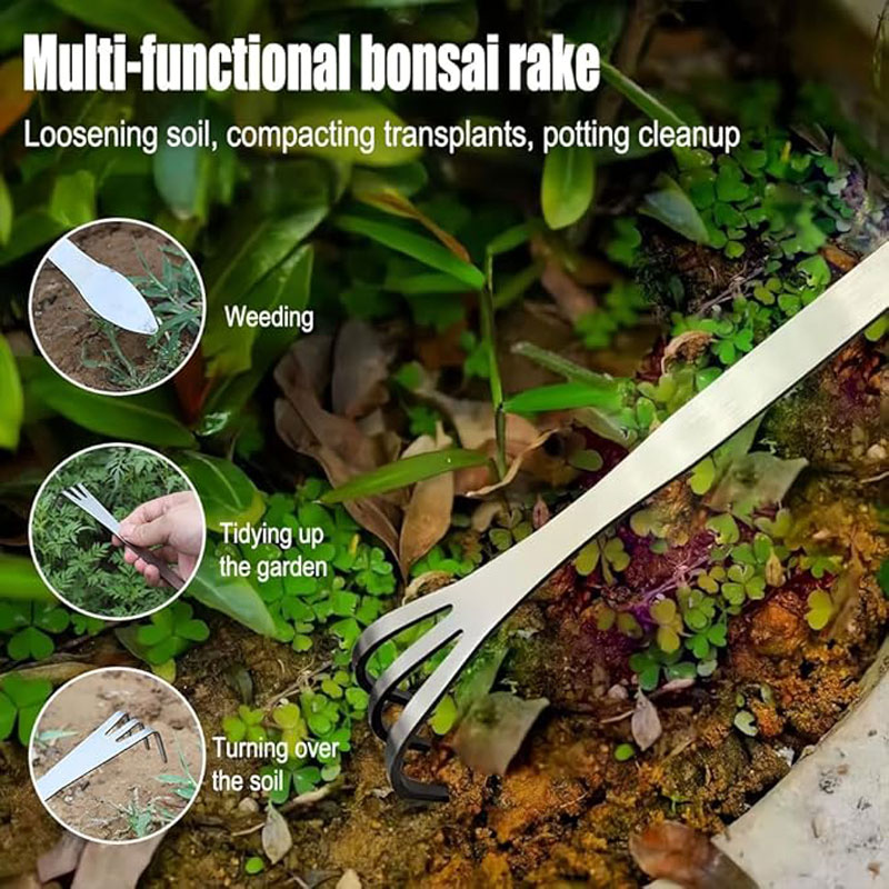 Stainless Steel Root Rake Hand - Bonsai Garden Accessories recension och pris