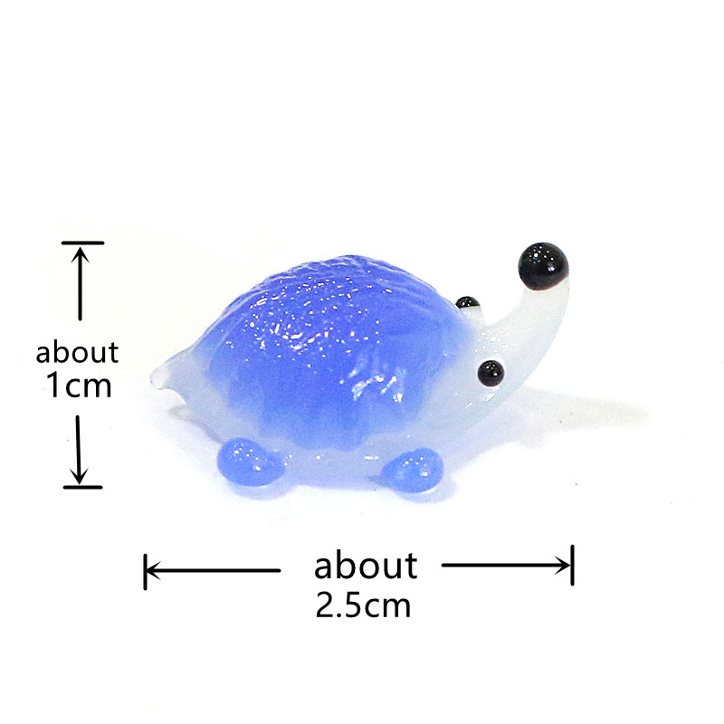 Handmade Mini Glass Hedgehog F - Bonsai Garden In Japan recension och pris