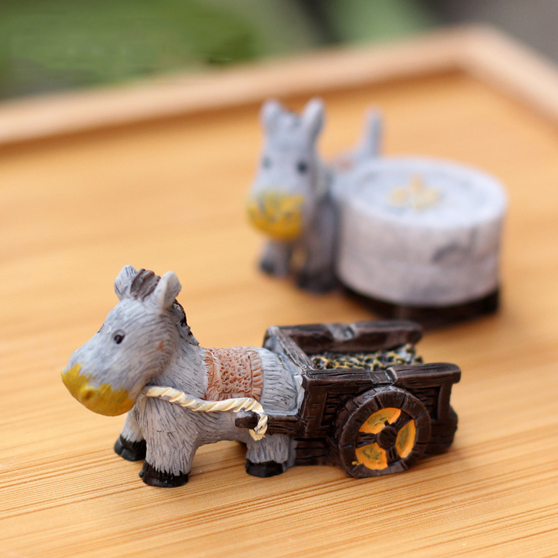 Animal Figurines Mini Donkey P - Bonsai Garden In Japan recension och pris