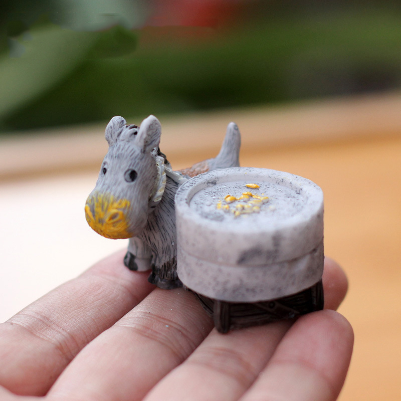 Animal Figurines Mini Donkey P - Bonsai Garden In Japan recension och pris