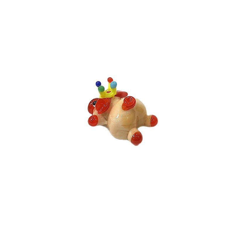 Cute Mini Glass Pig Figurine - - Bonsai Garden In Japan recension och pris