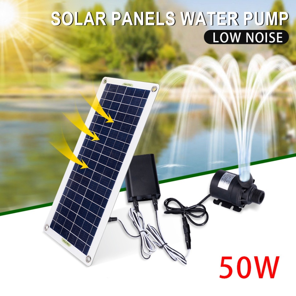 50W Solar Power Water Pump Set - Bonsai Garden Fountain recension och pris