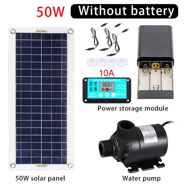 50W Solar Power Water Pump Set - Bonsai Garden Fountain recension och pris
