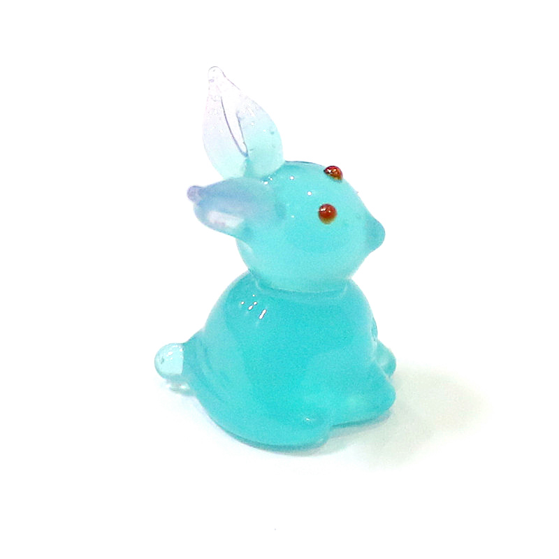 2pcs Mini Glass Bunny Figurine - Bonsai Garden In Japan recension och pris