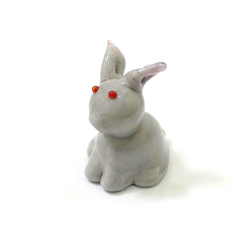 2pcs Mini Glass Bunny Figurine - Bonsai Garden In Japan recension och pris