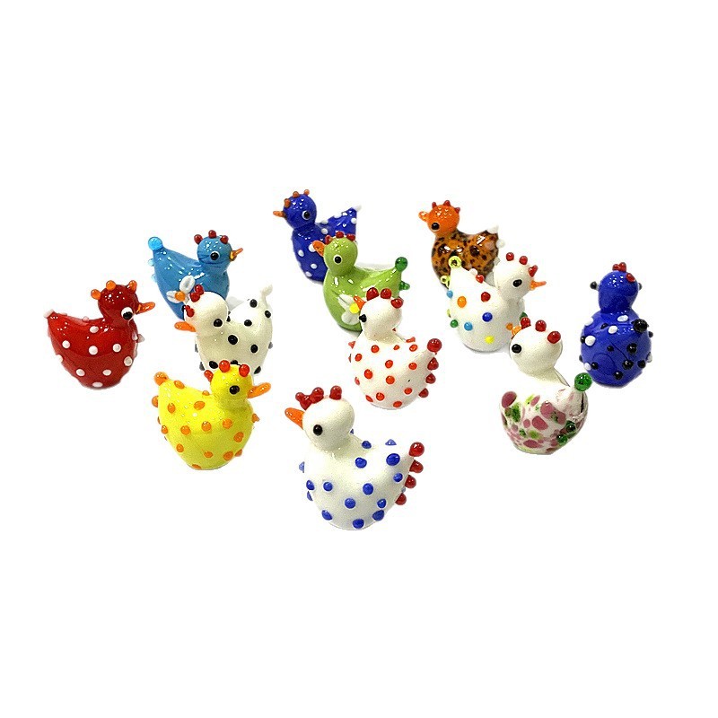 2PCS Handmade Cute Glass Chick - Bonsai Garden In Japan recension och pris