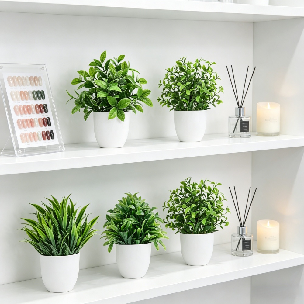 4pcs/set Mini Artificial Plant - Bonsai Garden Accessories recension och pris