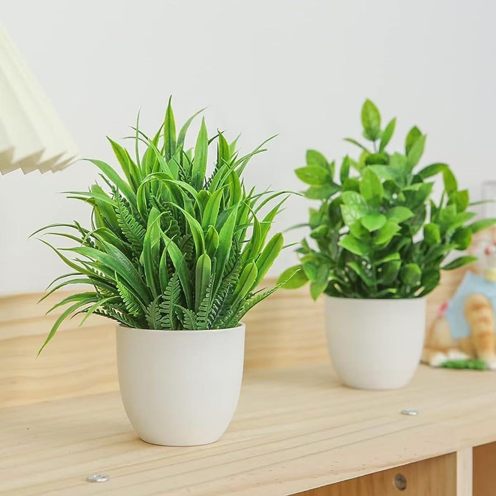 4pcs/set Mini Artificial Plant - Bonsai Garden Accessories recension och pris