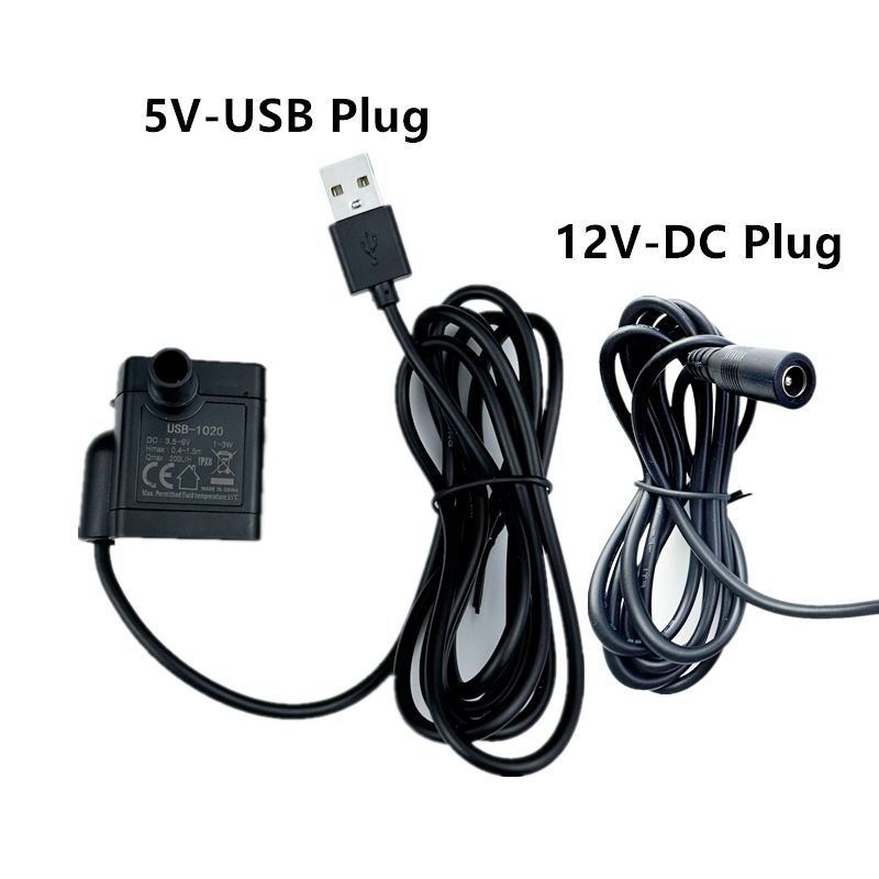 1PCS Water pump 5V USB Plug 3W - Bonsai Garden Fountain recension och pris