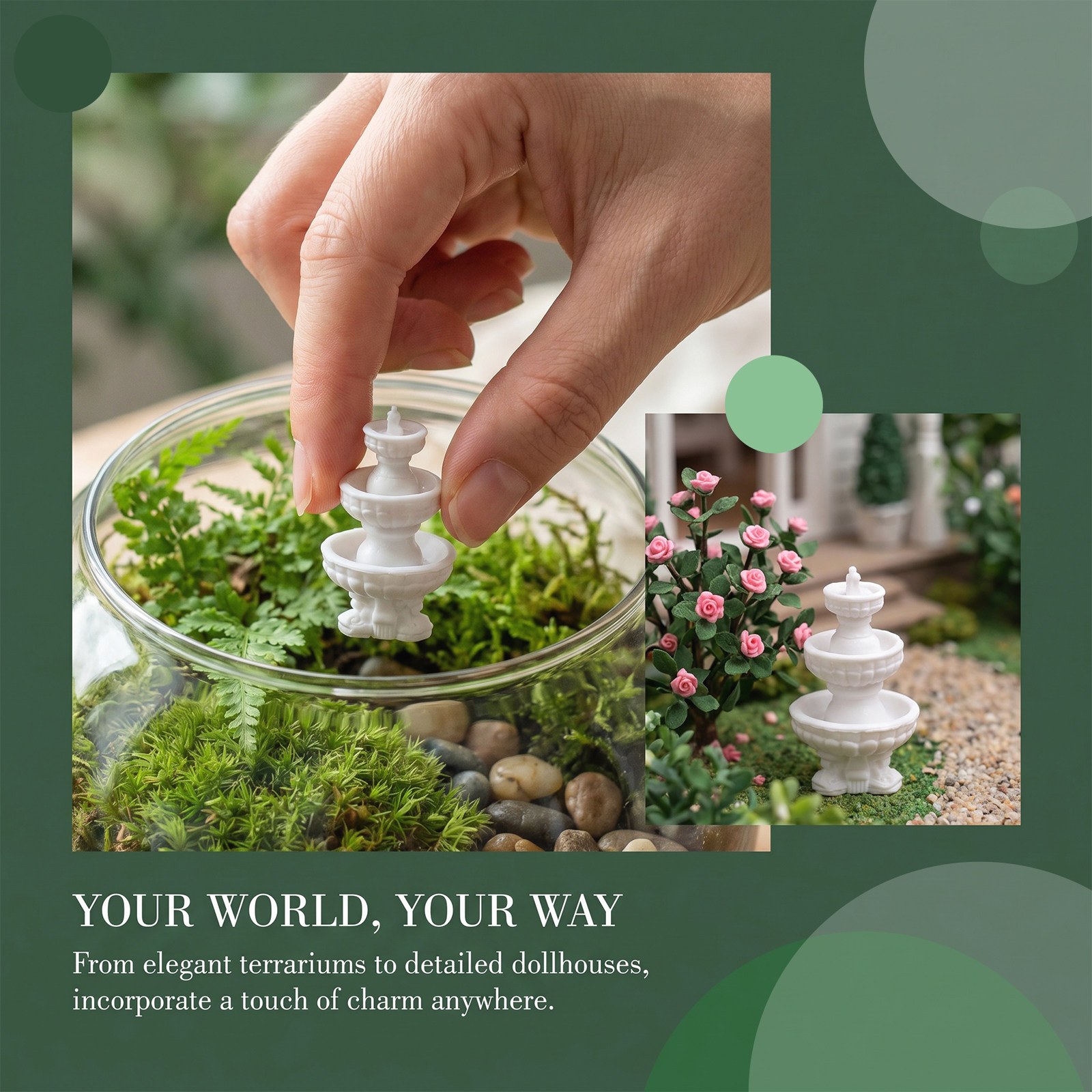 Landscape Fountain Plastic Min - Bonsai Garden Fountain recension och pris