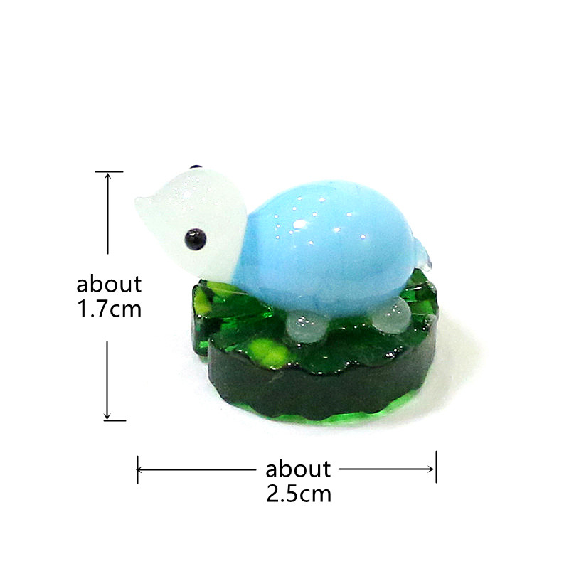 2pcs Colorful Mini Turtle Stat - Bonsai Garden In Japan recension och pris