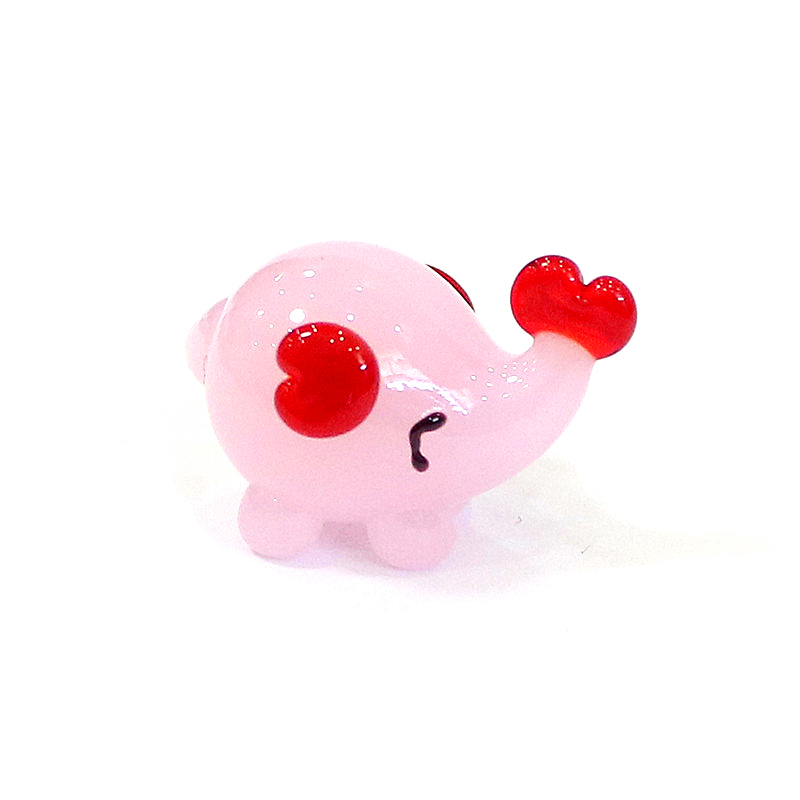 Cute Mini Glass Elephant Figur - Bonsai Garden In Japan recension och pris