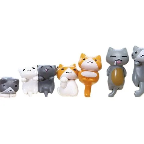 6Pcs/Set Cartoon Lucky pvc Cat - Bonsai Garden In Japan recension och pris